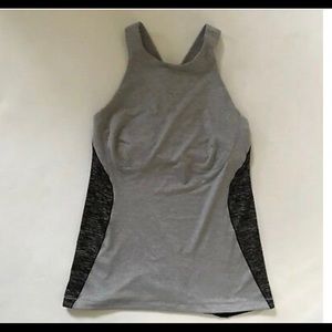 Lululemon crisscross gray tank top